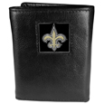 New Orleans Saints Leather Tri-fold Wallet